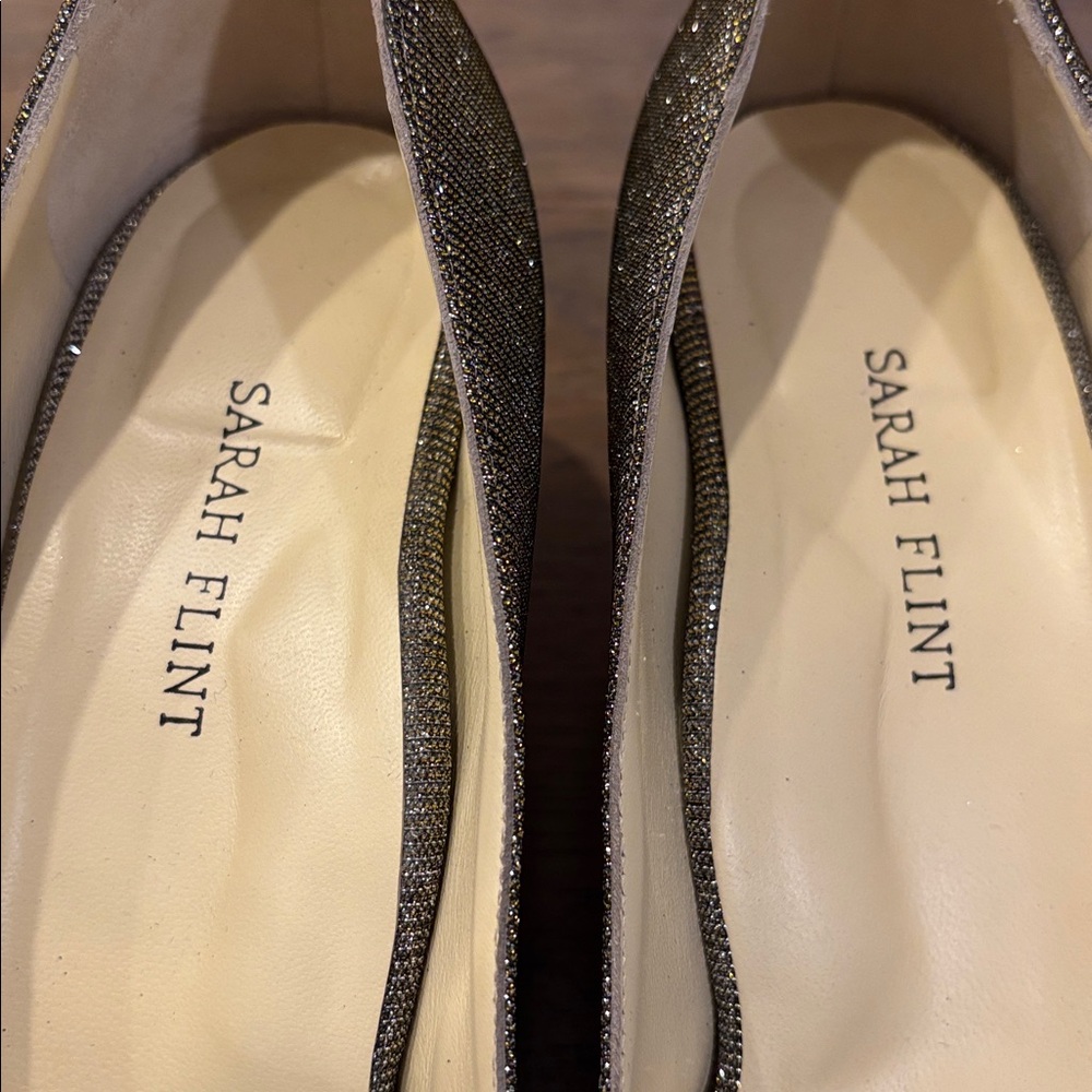 Sarah Flint Gunmetal Heels Sz 39 Sz 8.5 - Picture 3 of 7